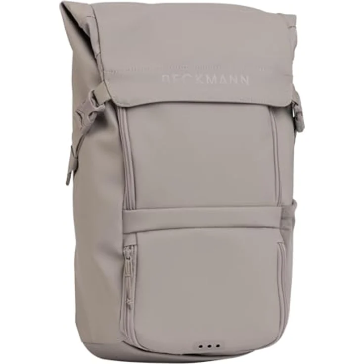 Beckmann Street Light, Schulrucksack mit 22 Litern Volumen, gepolstertem Laptopfach für 15 Zoll, Warm Grey – Bild 2