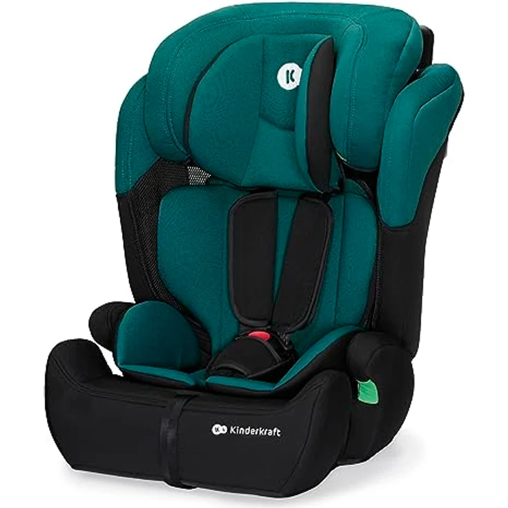 KinderKraft Comfort UP i-Size, Kindersitz für Kinder von 76 bis 150 cm, mit 11-fach verstellbarer Kopfstütze und Sicherheitsgurten, universal einbaubar, grau – Bild 1
