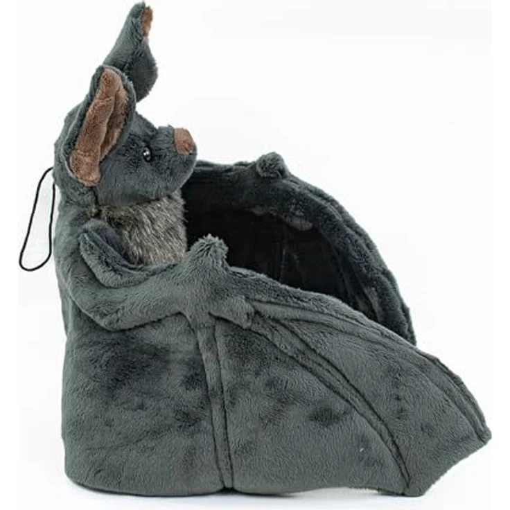 Teddys Rothenburg Kuscheltier Fledermaus groß mit Band schwarz/braun 73 cm Plüschfledermaus Plüschtier – Bild 3