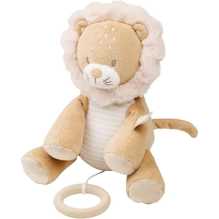Nattou Aktiv-Kuscheltier Löwe Ernest Braun, Mit Musik, Spieluhr, Ca. 27 cm, Flo, Oli & Ernest – Bild 1
