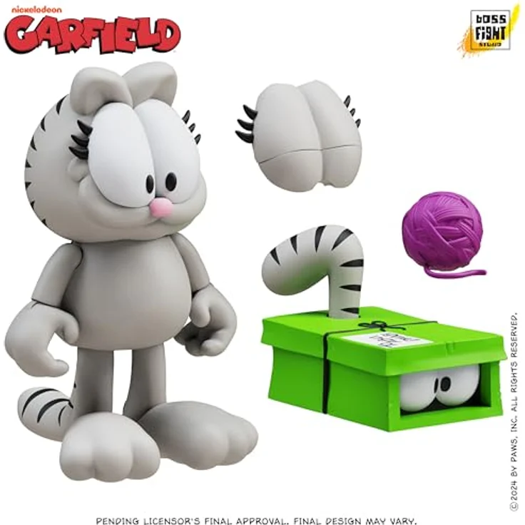 Boss Fight Studio Garfield Actionfigur Nermal, detailreiche Sammelfigur 10 cm mit Zubehör – Bild 4