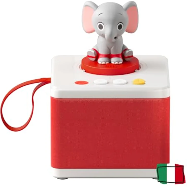 FABA-Geschichtenerzähler – Audio-Box mit Klangfigur Ele, der Elefant“ – Lernspielzeug, italienische Version, für Kinder von 0 bis 6 Jahren – Bild 2