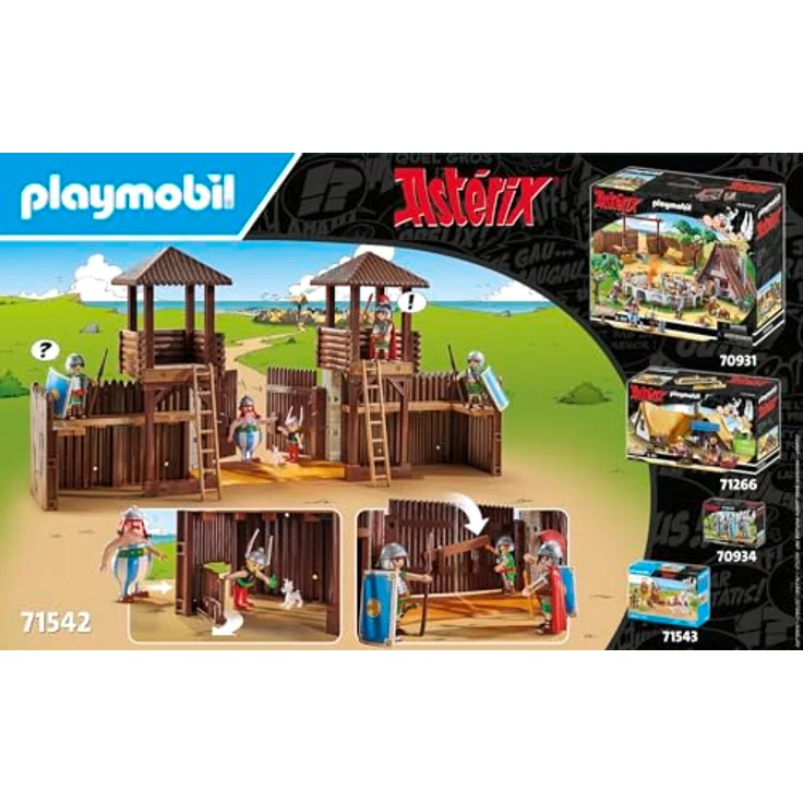 Playmobil® Konstruktions-Spielset Römerlager (71542), Asterix, (181 St), Made in Europe – Bild 5