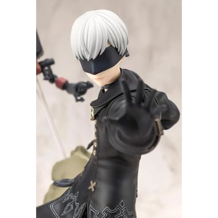 Kotobukiya Nier:Automata Ver. 1.1a ARTFX J Statue 1/8 9S, detailreiche PVC Sammelfigur, 18 cm, zusammensteckbar – Bild 4