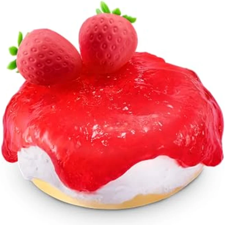 Slime Mart kleine Tüte (ERDBEER-KÄSEKUCHEN) von ZURU, 2er Pack, Soft-Schleim-Herstellungsset für Kinder und Kidults, für kreative Küchenkreationen und sensorisches Spielen – Bild 3