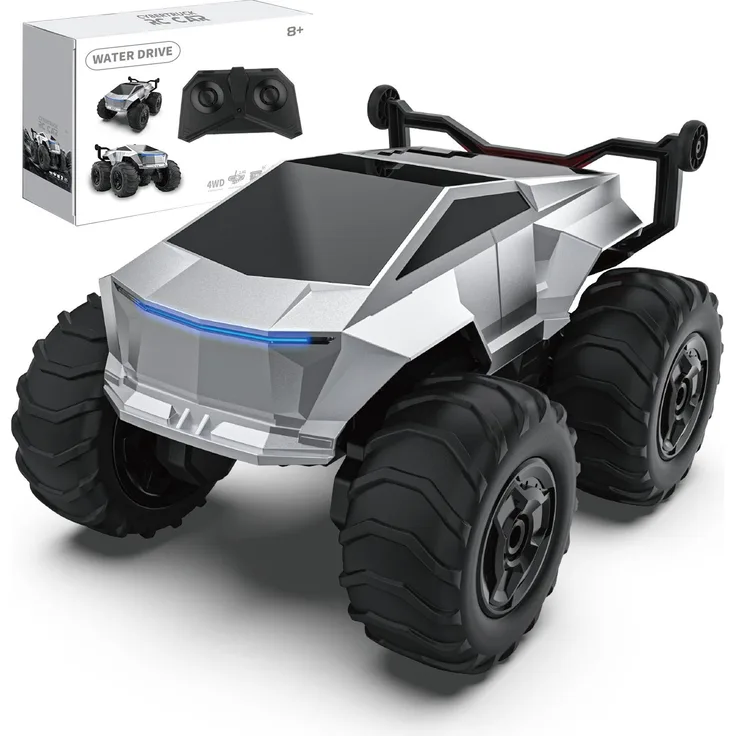 ESUN RC-Auto Offroad Amphibienfahrzeug, 4WD wasserdicht mit 2,4GHz Steuerung, für drinnen und draußen