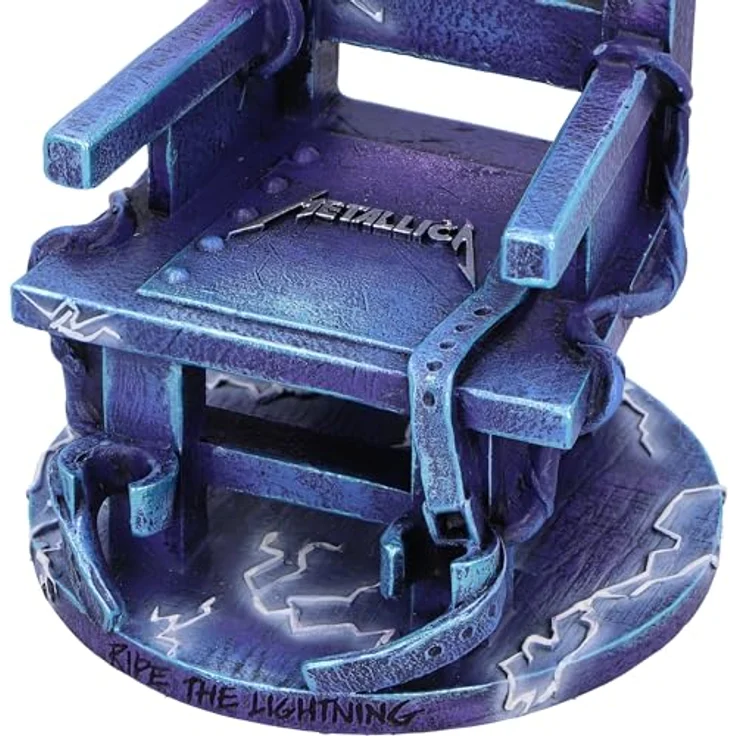 Nemesis Now Metallica Ride the Lightning Figur, 15 cm, handbemalt, blau, Sammelfigur – Bild 6