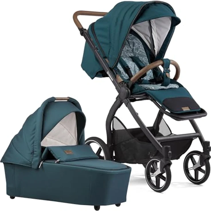 Gesslein FX4 Swing 2in1 Kinderwagen-Set inkl. Babywanne Panorama Lyx, 10 kg leicht, ergonomische Liegeposition, UV-Schutz, umfangreiches Zubehör – Bild 2