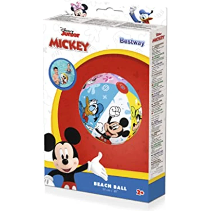 BESTWAY Wasserball Bestway 91098, Aufblasbarer Wasserball "Disney Junior Mickey & Friends", Ø 51 cm, Mehrfarbig – Bild 2