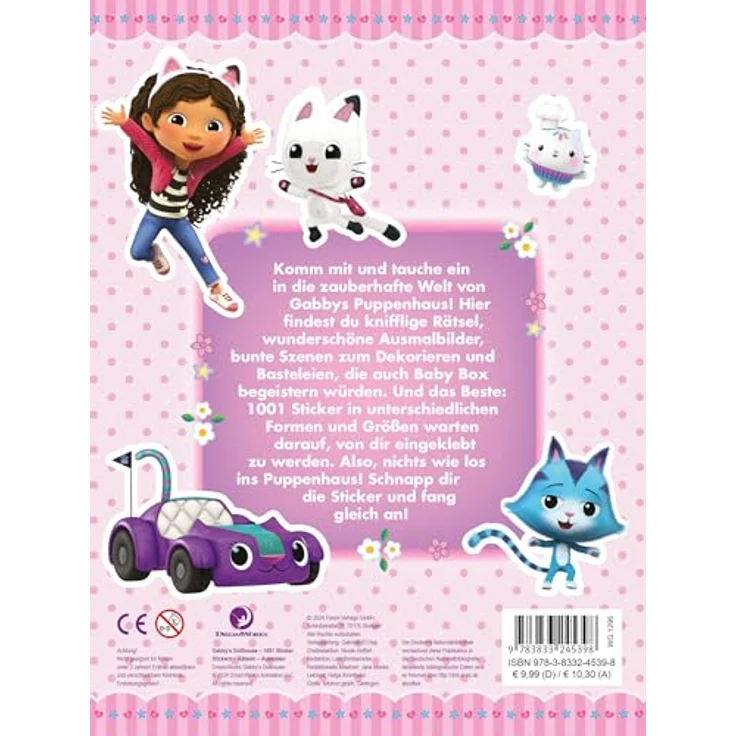 Panini Sticker Gabby's Dollhouse - 1001 Sticker - Stickern-Rätseln-Ausmalen – Bild 2