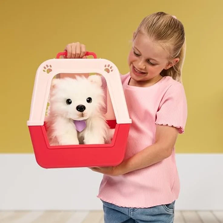 Little Live Pets My Really Real Puppy – Luna, interaktiver Welpe mit 60+ Geräuschen/Reaktionen, inklusive Deluxe-Transportbox, für Kinder ab 5 Jahren – Bild 4