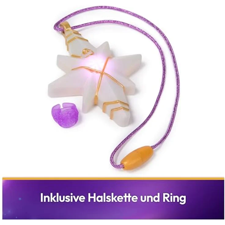 Unicorn Academy Schmuckset - Sophias Kette mit magischen Lichteffekten und Ring, für Kinder ab 4 Jahren, Weiß – Bild 3