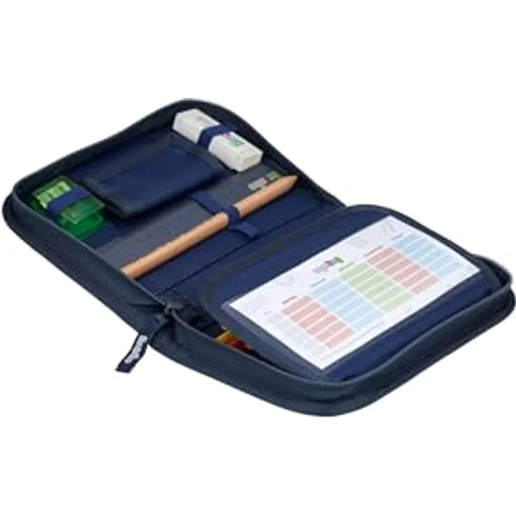 ergobag Federmäppchen 23-tlg, inklusive Lyra-Buntstiften, Bleistift, Radiergummi und Anspitzer, Zwillingsdesign passend zu ergobag Rucksäcken – Bild 3