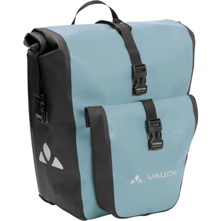 VAUDE Aqua Back Plus Single (Rec), Kinderfahrradtasche mit wasserdichtem Wickelverschluss, blau