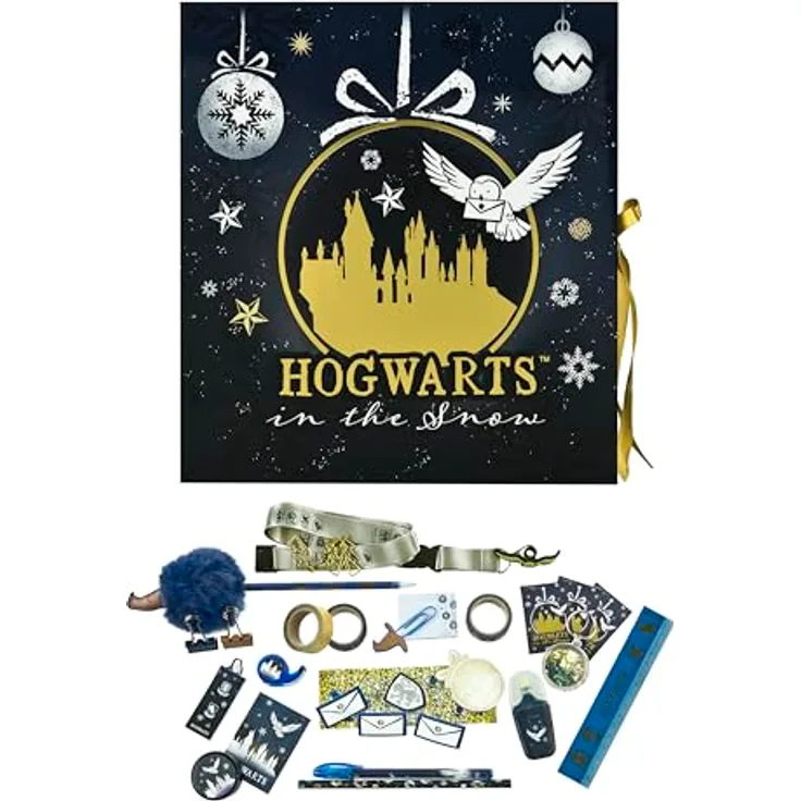 UNDERCOVER Harry Potter Spielzeug-Adventskalender, 24-tlg. mit Schreibwaren und Hogwarts Design
