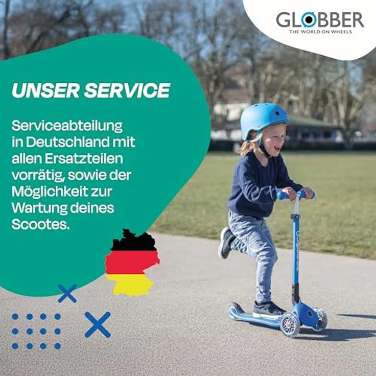 Globber Primo Foldable Plus Light - 3 Wheels Scooter, Dunkelblau – Bild 6