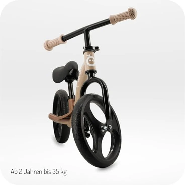 MoMi Laufrad Isoka 10 Zoll, mit höhenverstellbarem Sattel, LED-Leuchträdern & Dynamo, bis 35 kg – Bild 3