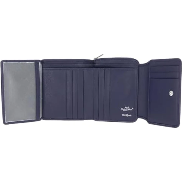 Golden Head Madrid Geldbörse RFID, 100% Leder, 11,5 cm, blau – Bild 3