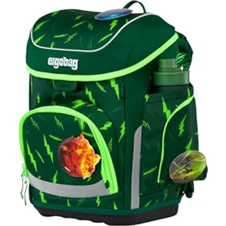 ergobag cubo Set, ergonomischer Schulranzen 5-teilig mit höhenverstellbarem Tragesystem, schwarz – Bild 4