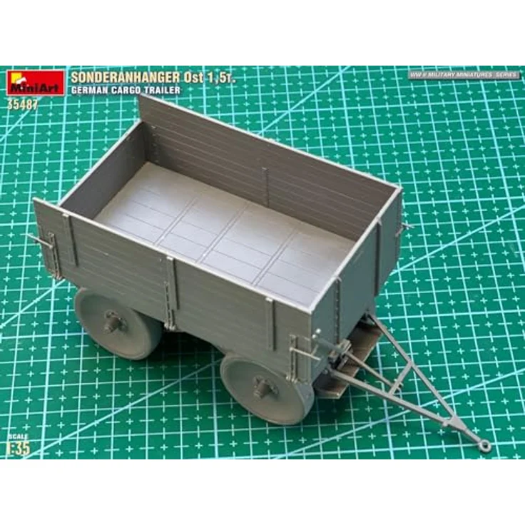 MiniArt 1:35 Dt. Sonderanhänger Ost 1,5t, detailliertes Modellfahrzeug für Sammler – Bild 14