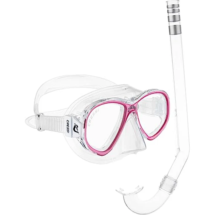 Cressi Perla Jr & Minigringo - Premium Combo Schnorchelset Junior , Unisex Kinder, Mehrfarbig – Bild 1