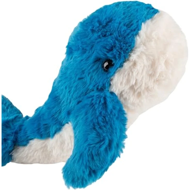 Sigikid Flauscherie Wal, Plüschtier aus schmuseweichem Plüsch, 42 cm, blau, waschbar bei 30°C, empfohlen für 1-8 Jahre – Bild 2