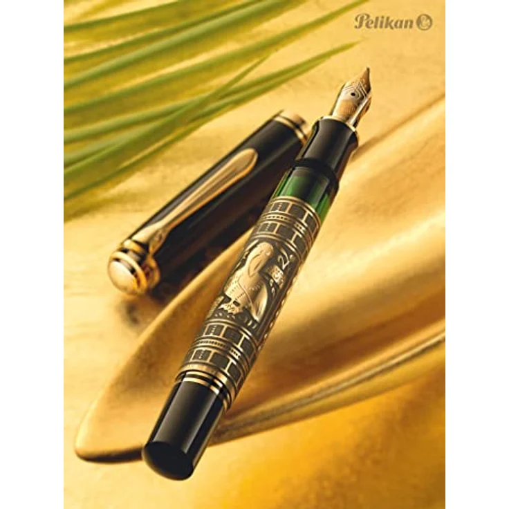 Pelikan Füllfederhalter Toledo M900, 18 Karat Bicolor-Goldfeder, schwarz – Bild 3