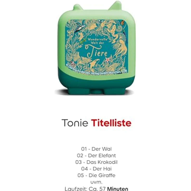 tonies Hörfigur Wundervolle Welt der Tiere – Sachwissen & Tierstimmen von 50 Arten, Hörspiel ab 5 Jahren, Spielzeit ca. 57 Min. – Bild 3