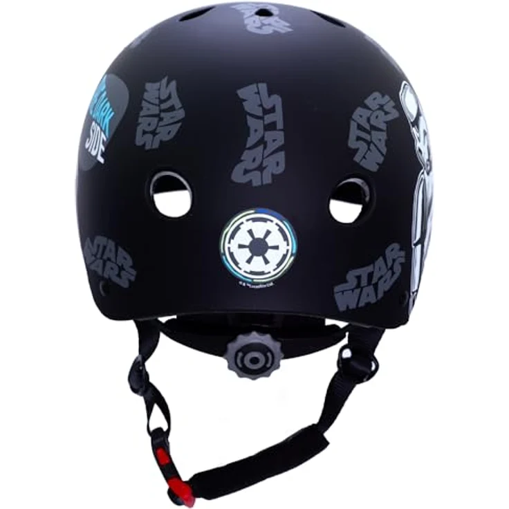 Seven Polska Fahrradhelm „Star Wars“ – Cooler Schutz für Junge Fans (54-58 cm, ab 8 Jahren), Schutzhelm in Schwarz mit Star Wars Motiven (Darth Vader, Stormtrooper) – Bild 4