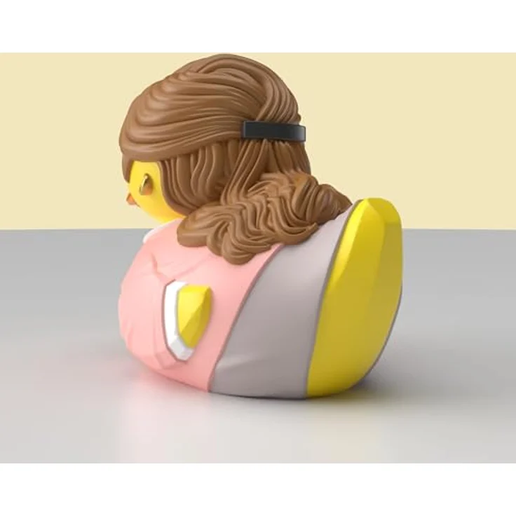TUBBZ Mini: The Office - Pam Beesly Cosplay-Gummiente Vinyl-Figur, 5 cm groß, mit The Office-Logo in Mini-Badewanne – Bild 3