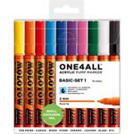 Molotow, Marker, Akrylmarker (Sortiert, 2 mm, 10 x) - Wasserfest auf verschiedenen Oberflächen, 10er Etui in verschiedenen Farben