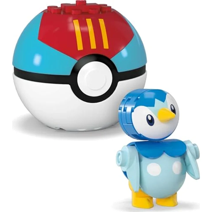 MEGA Pokémon Actionfigur Bauspielzeug-Set, Pokéball 2er-Pack, Togepi und Plinfla mit 41 Teilen, für Kinder, JCT44 – Bild 5