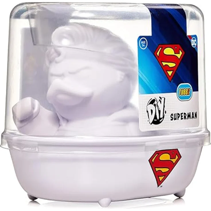TUBBZ DIY Superman 2025, Sammel-Vinyl-Gummientenfigur zum Selbstbemalen, 9 cm hoch, offizielles DC Comics Merchandise – Bild 2