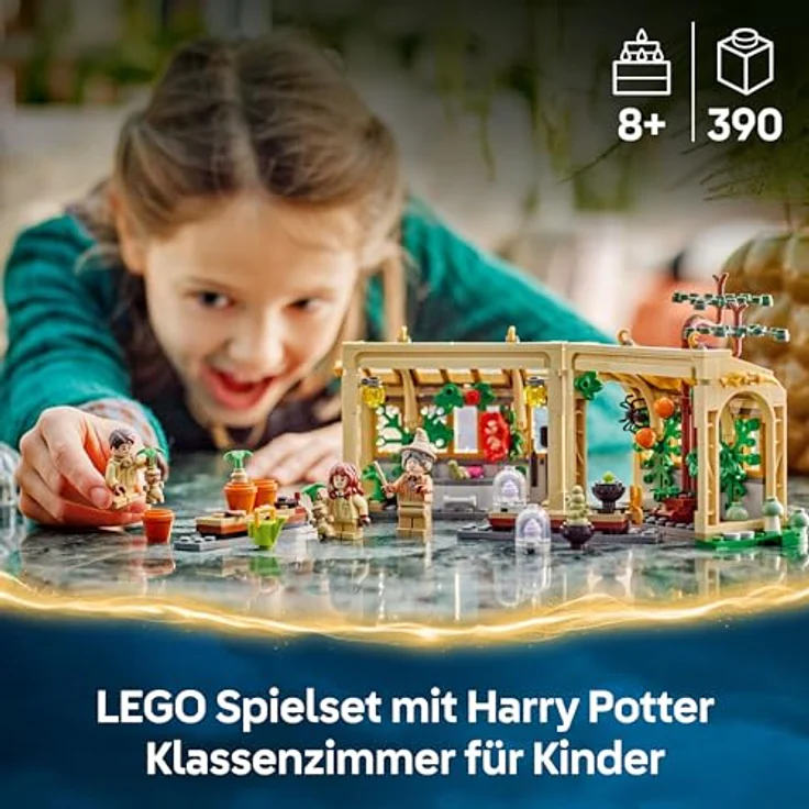 LEGO Harry Potter 76445, Kräuterkundeunterricht auf Schloss Hogwarts, 390-teilig für Kinder ab 8 Jahren – Bild 2