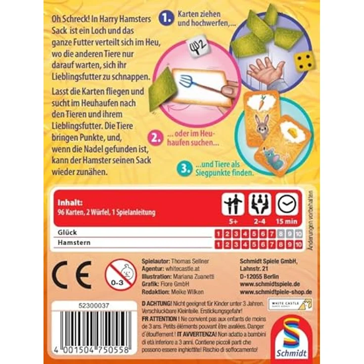 Schmidt Spiele 75055 Die Nadel im Heuhaufen, Kinderkartenspiel mit innovativem Spielmechanismus - Preisvergleich – Bild 2