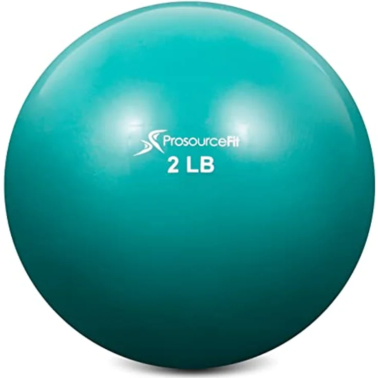 ProsourceFit Gewichtete Trainingsbälle für Pilates, Yoga, Krafttraining und Physiotherapie, 0,9 kg, Grün (ps-222-smb-1,8 kg) – Bild 1