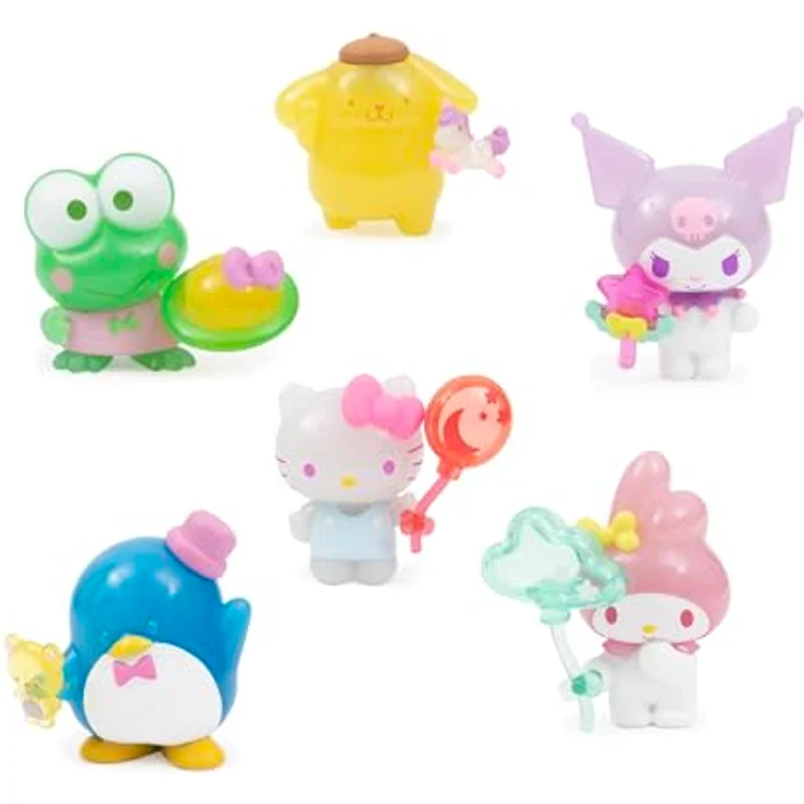 Hello Kitty 5 cm Figurenset, Set mit 6 Mini-Figuren in bezaubernden Designs, robust und ideal für Sammeln und Spielen – Bild 2