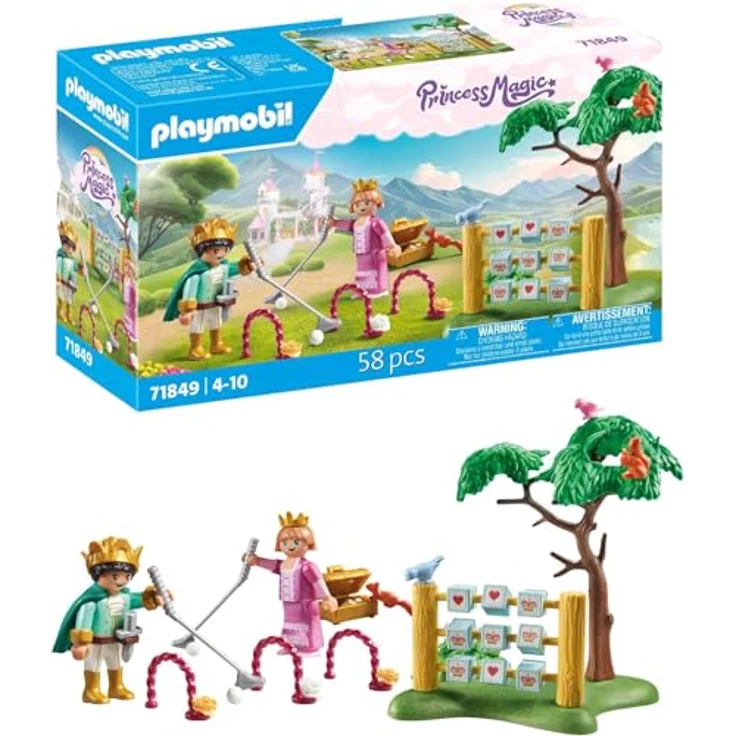 Playmobil® 71849 Königskinder im Spielgarten, Interaktives Spielset mit Krocket und Tic-Tac-Toe – Bild 1