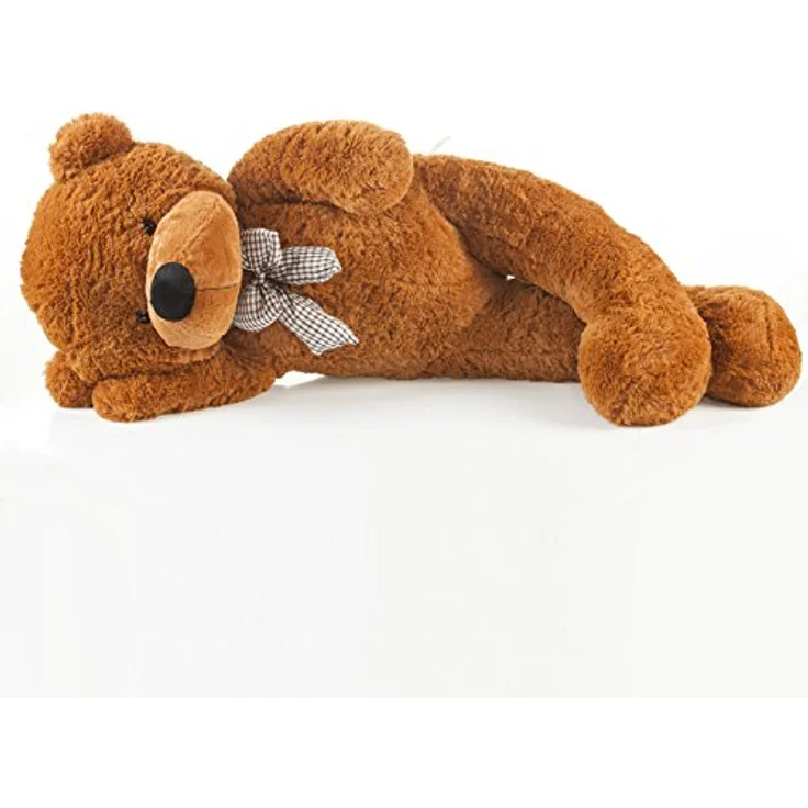 Feluna Riesen Teddybär XXL 120 cm Plüschbär - Braun mit Schleife – Bild 4