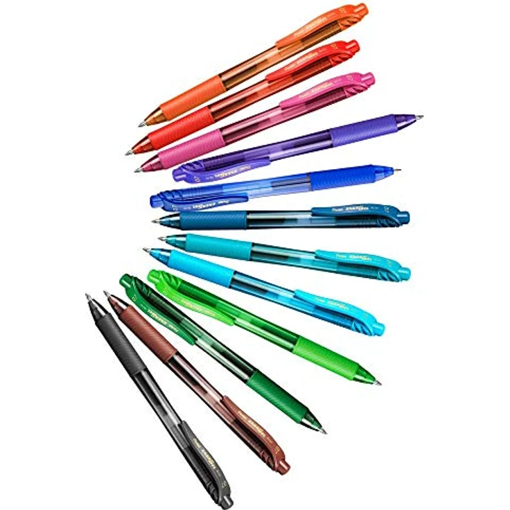 Pentel EnerGel X BL107-DX Gel-Tintenroller, grün, 0,7 mm Strichstärke, Druckmechanik, nachfüllbar – Bild 2