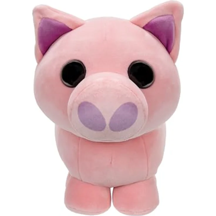 Jazwares Adopt Me! Plüschfigur Pig, 20 cm Sammelfigur mit exklusivem Virtual Item Code – Bild 1
