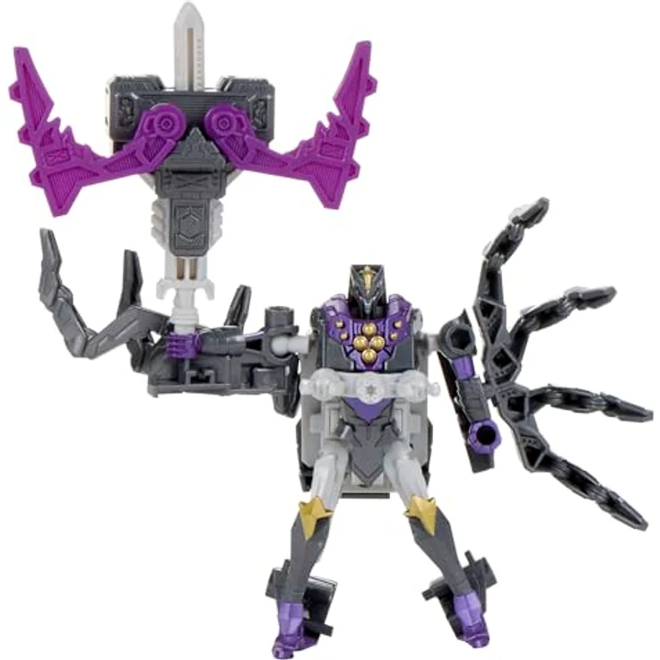 Transformers CYBERWORLD Airachnid Cyber Changers Action-Figur (10 cm), schneller Wechsel in den Spinnen-Modus, mit verändertbarem Hammer, für Jungen und Mädchen ab 6 Jahren – Bild 4