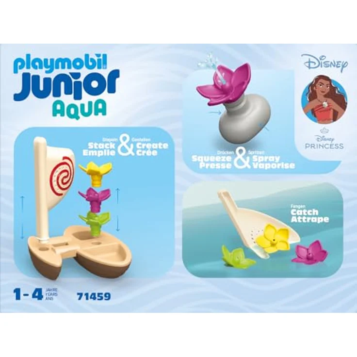 Playmobil® Konstruktions-Spielset Vaiana Katamaran (71459), JUNIOR & Disney, (8 St), Made in Europe – Bild 5