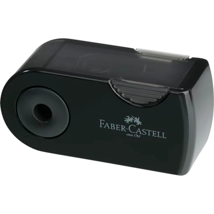 Faber-Castell 217086 Bleistifte Set Sleeve, mit Spitzer, Radiergummi und 3 Bleistiften, ergonomische Dreikantform, schwarz – Bild 3