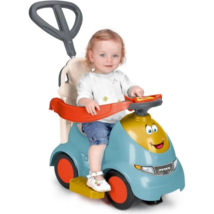 Feber Motofeber Casual 3 in 1 Push N'Go, Schiebe-Laufrad und Lauflernhilfe mit höhenverstellbarem Griff in 3 Positionen, ergonomischer Fußstütze, ideal für Kinder von 12 bis 36 Monaten, 66 x 56,5 x 47 cm, 6 kg, Famosa (FED31000)