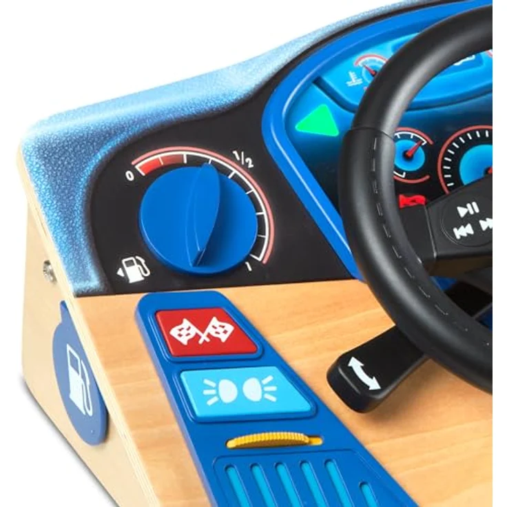 Spin Master Melissa & Doug Vroom and Zoom, Spielzeug-Lenkrad aus Holz mit Lichtfunktion, für Kinder ab 3 Jahren – Bild 9
