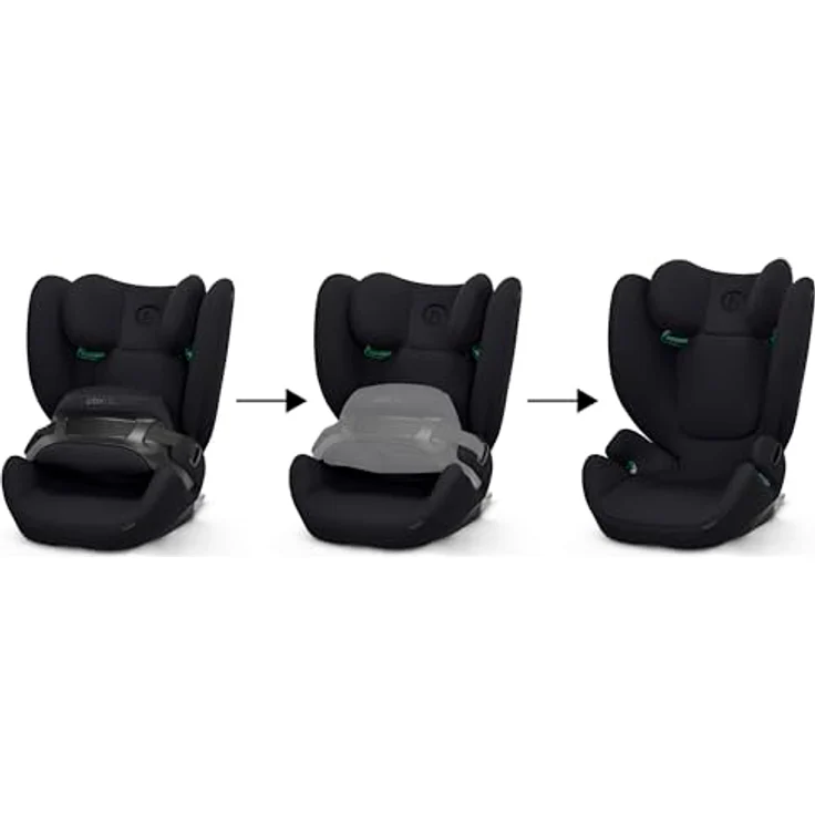 Cybex Pallas B I-Size, 2-in-1 Kindersitz mit Fangkörper und verstellbarer Kopfstütze, Grau – Bild 2