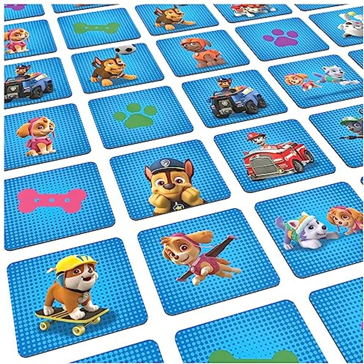 Spin Master Games PAW Patrol Memo-Spiel - klassisches Merkspiel im Design der beliebten Vorschulserie PAW Patrol im Metall-Köfferchen, für Kinder ab 3 Jahren – Bild 5