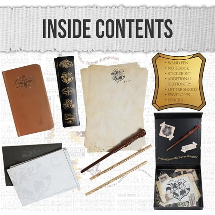 Blue Sky Studios Harry Potter Geschenkbox, Karte des Rumtreibers mit Schreibset, Sammelfigur – Bild 3