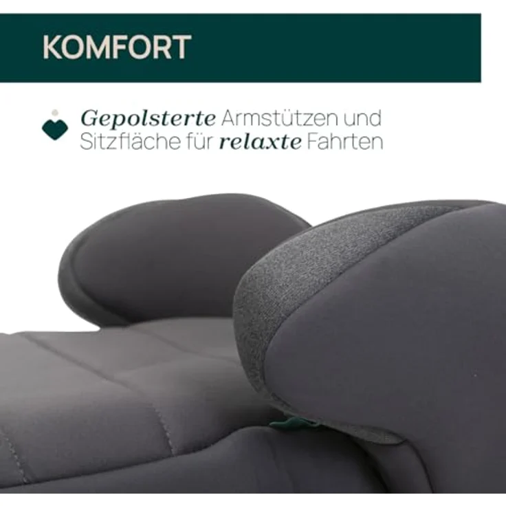 Chicco Kindersitzerhöhung QUASAR FIX I-SIZE, Autositz für Kinder 7-12 Jahre, 126-150 cm, mit Isofix - Schwarz – Bild 7